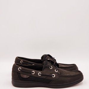 Sperry Bluefish 2 eye Black Boat Shoes A160